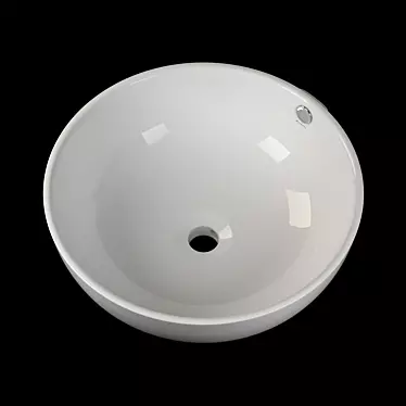 Elegant Porcelain Piccadilly Wash Basin 3D model image 1 