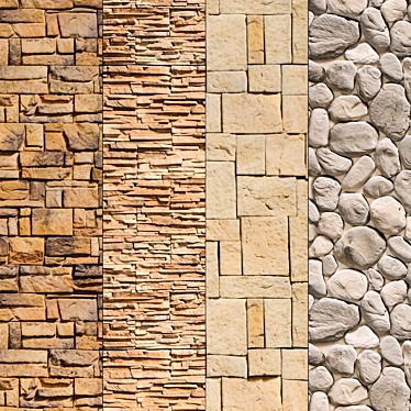 Stunning Stone Wall Set 9! 3D model image 1 