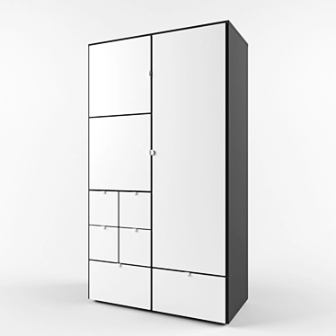 VISTHUS Wardrobe - Trendy and Spacious 3D model image 1 