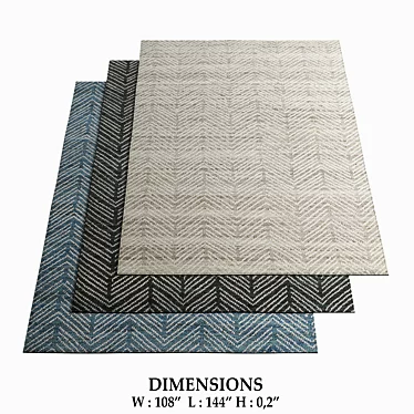 Restoration Hardware Rugs Collection 3D model image 1 