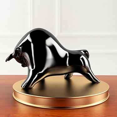 Stunning Taurus Bull Sculpture 3D model image 1 