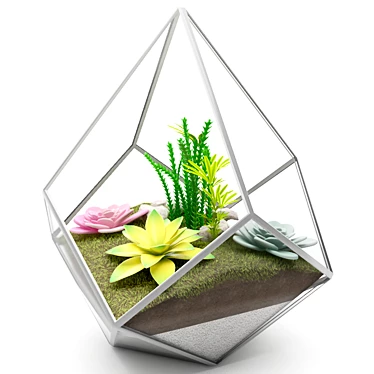 EcoSphere Glass Terrarium 3D model image 1 