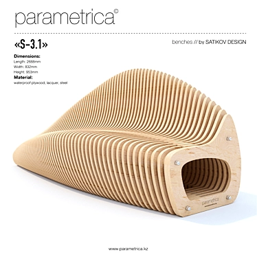 The parametric bench "Parametrica Bench S-3.1"
