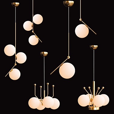 Gilded Elegance: Flos IC Lights 3D model image 1 