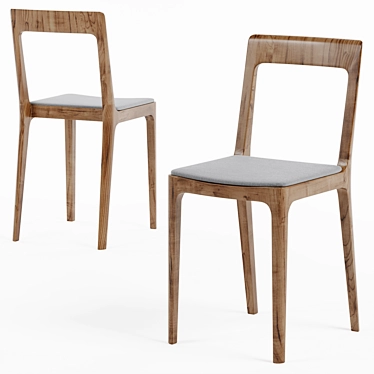 Hiroshima Maruni Side Chair: Elegant and Functional 3D model image 1 