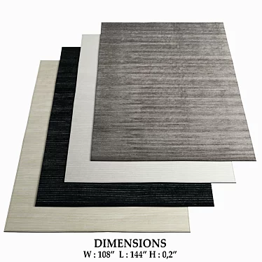 Restoration Hardware Rugs 92: Elegant and Timeless Designs 3D model image 1 