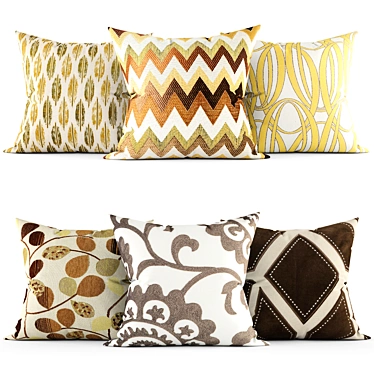 Stylish Home Accent: Decorative Pillows 3D model image 1 