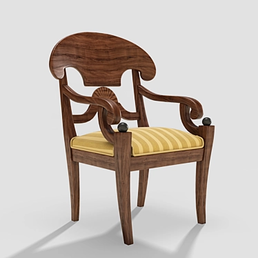 19th Century Antique Armchair | Vintage Elegance 3D model image 1 