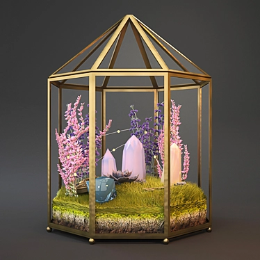 Enchanted Succulent Florarium 3D model image 1 