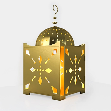 Vintage Table Lantern 3D model image 1 