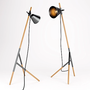 Artisan Insert Floor Lamp 3D model image 1 