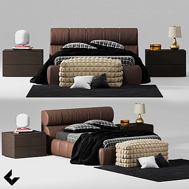 DreamySlumber Bed Kit 3D model image 1 