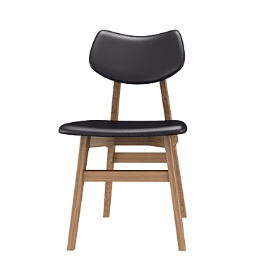 Cortex & Wood Grain Chair 3D model image 1 