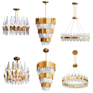 Luxurious Gold Crystal Chandeliers