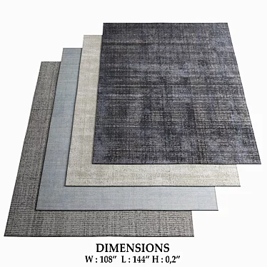 Restoration Hardware Rugs Collection 3D model image 1 