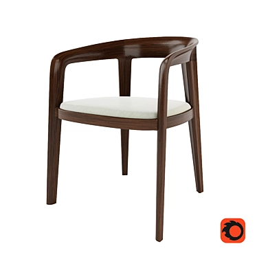 Sleek and Stylish Bernhardt Design Corvo Chair 3D model image 1 