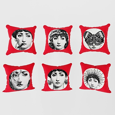 Lina Cavalieri Decorative Pillow 3D model image 1 