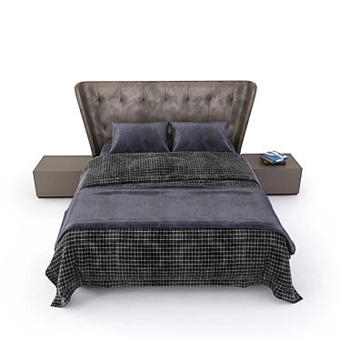 Luxury Saloni-Martin Bed Set 3D model image 1 