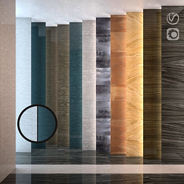 Italon Surface Collection: Elegant & Versatile Ceramic Tiles 3D model image 1 