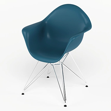 Modern Eames Style Armchair 3D model image 1 