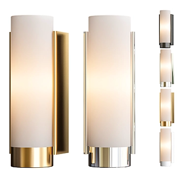 Elegant Powell Sconce 3D model image 1 