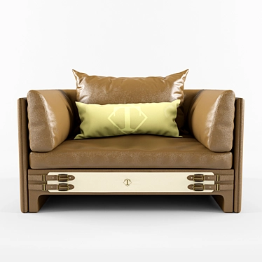 Luxury Armchair: Numero Tre 3D model image 1 