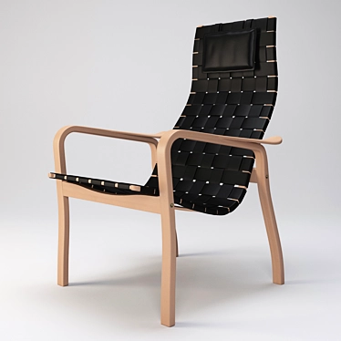 Swedese Primo Chair: Sleek Comfort 3D model image 1 