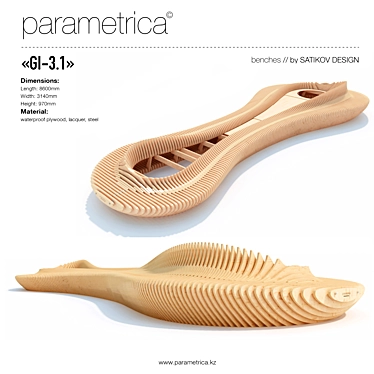 The parametric bench "Parametrica Bench GI-3.1"