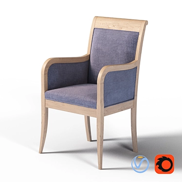 Coventry Armchair: Elegant Comfort for Your Home. 3D model image 1 