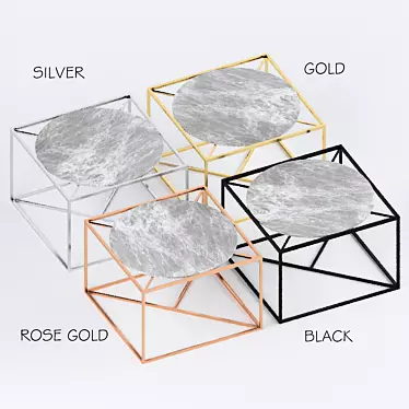 Metal Coffee Table | 62*62 cm 3D model image 1 