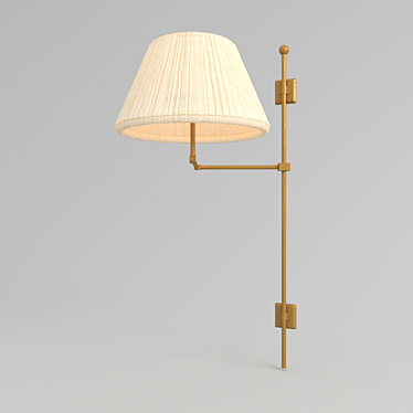 Elegant Fabric Wall Light 3D model image 1 