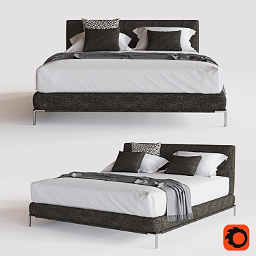 Sleek Flou Icon - Stylish Bedroom Essential 3D model image 1 