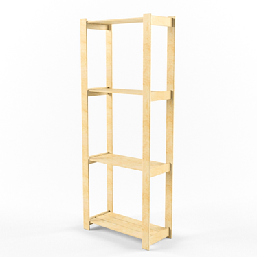 Compact and Stylish IKEA ALBERT Shelf 3D model image 1 