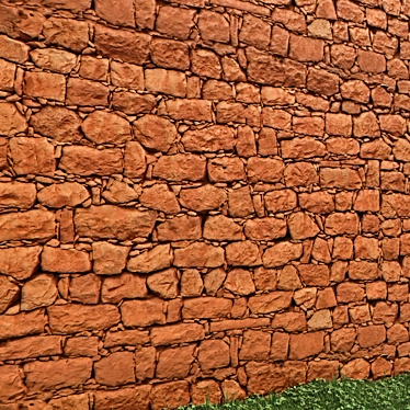 Corona Stone Wall Material: 4k Textures & Model 3D model image 1 