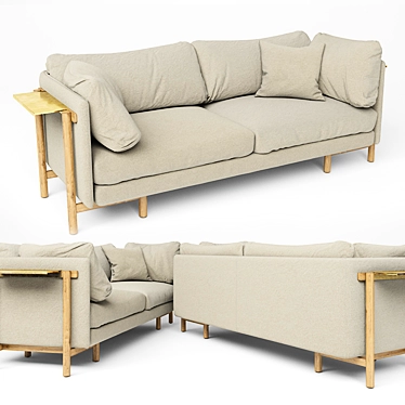 Sophisticated Neri & Hu Sofa 3D model image 1 