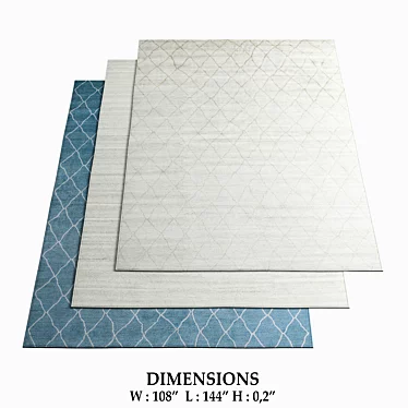 Restoration Hardware Rugs: Timeless Elegance 3D model image 1 