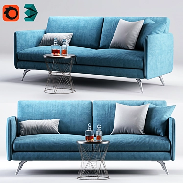 Modern Osaka Sofa: Stylish & Comfortable 3D model image 1 