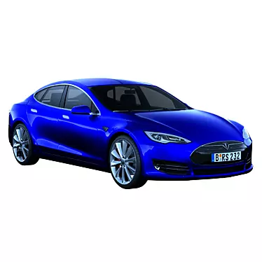 Luxury Electric Sedan: Tesla Model S 3D model image 1 