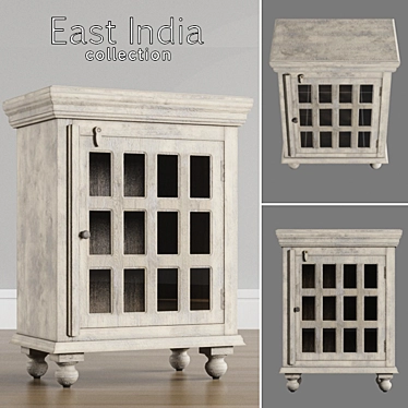 Vintage East India Buffet 3D model image 1 