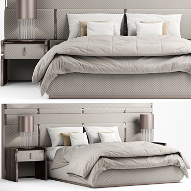 Luxurious Bed from Capital Collection 3D model image 1 