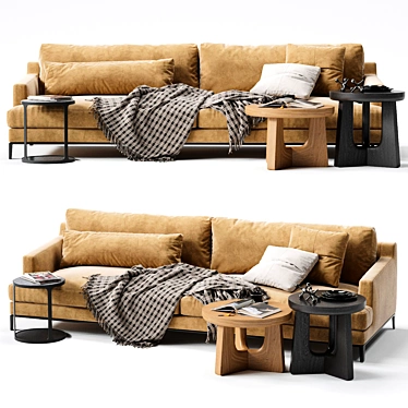 POLIFORM BELLPORT Sofa: Stylish Comfort for Your Home 3D model image 1 