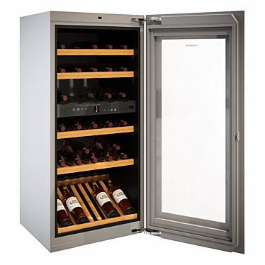 Sleek Liebherr HWgb 5100 Wine Cooler 3D model image 1 