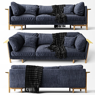 Neri & Hu Frame Sofa: Stylish Comfort 3D model image 1 