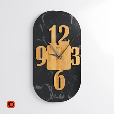 Modern Niko Clock: Stylish Design 3D model image 1 