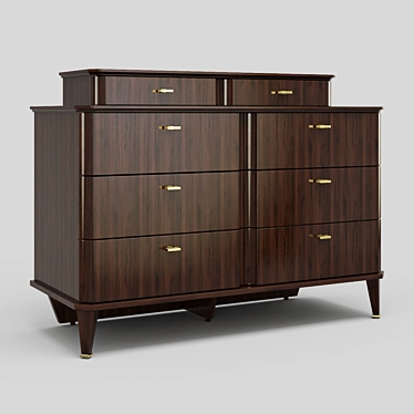 Mestre Mahogany Chest of Drawers 3D model image 1 