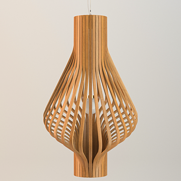 Elegant Diva Ceiling Light 3D model image 1 