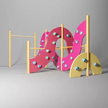 Childrens outdoor climbing wall "The Fifth Element"