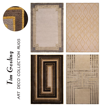 Luxury Tim Gosling Rugs Collection 3D model image 1 
