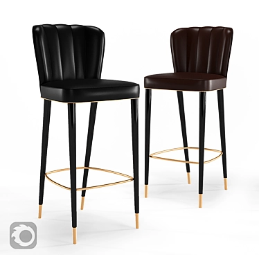 Dillon Designer Leather Bar Stool