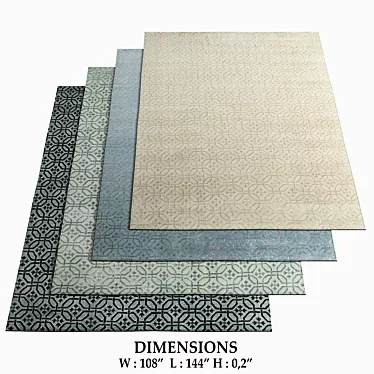 Restoration Hardware Rugs 133: Timeless Elegance 3D model image 1 